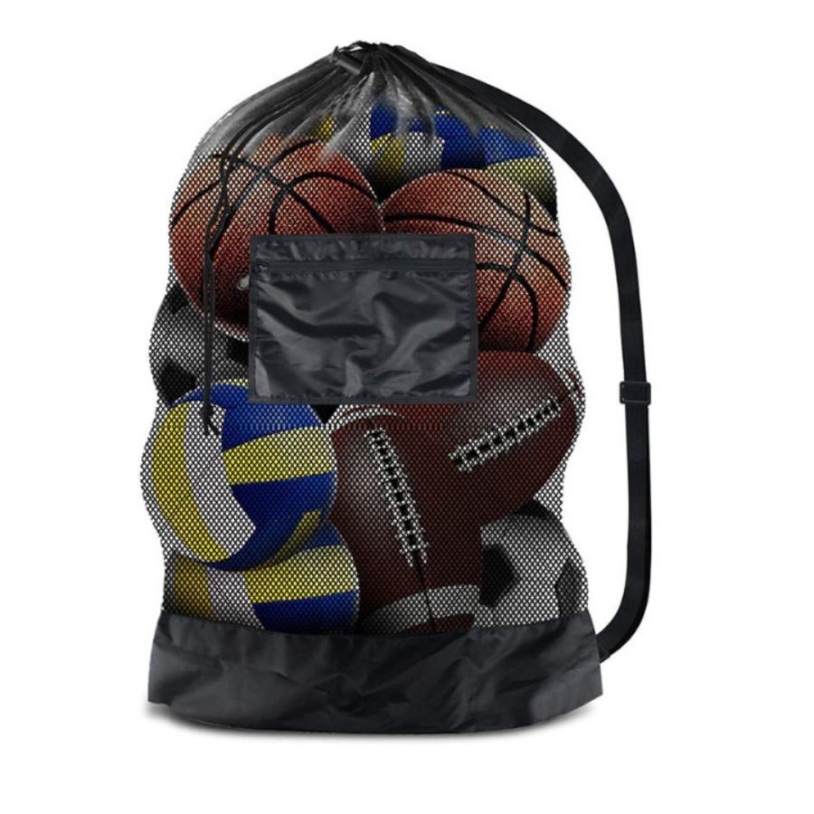 Sports Equipment For Volleyball - Große Netz-Sporttasche mit Schultergurten, Kordelzugtasche zur