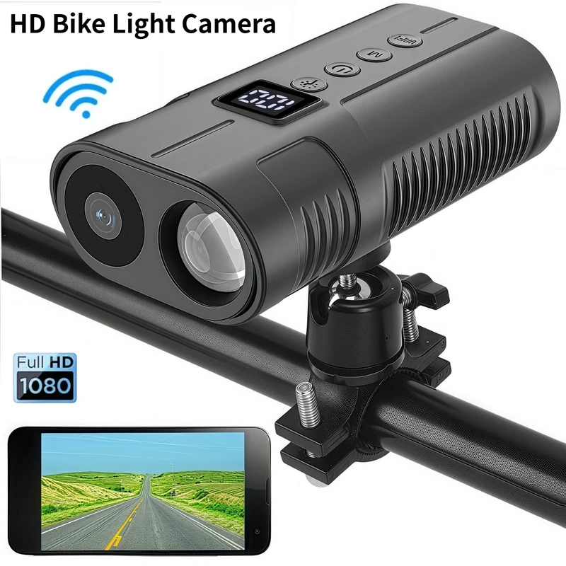 Sports Equipment In Chinese - Neue 1080P Sportkamera mit Scheinwerfer, Starklicht-Taschenlampe,