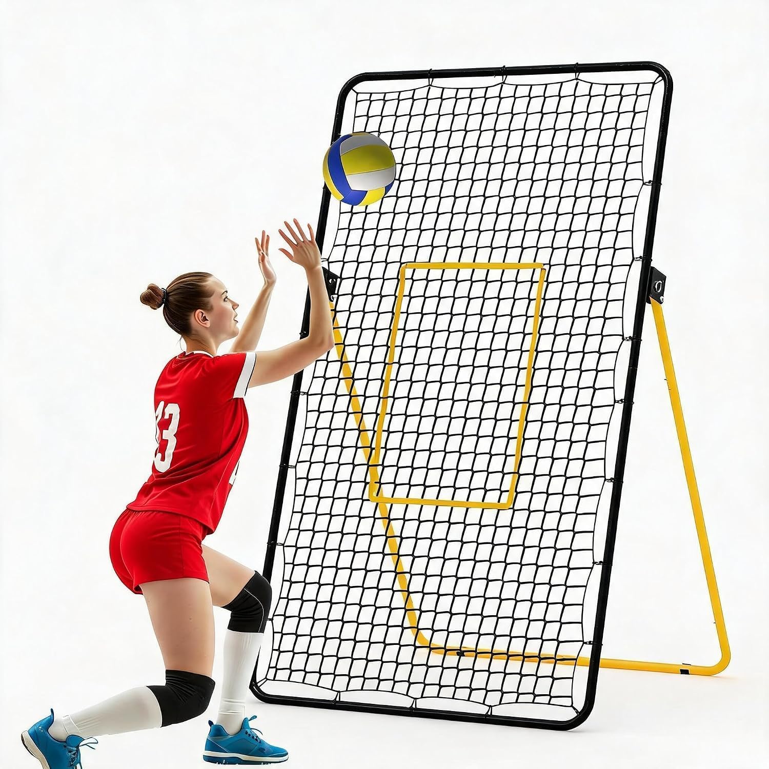 7x4ft Volleyball-Rückprallnetz – Sports Equipment For Volleyball Bewertung und Preis