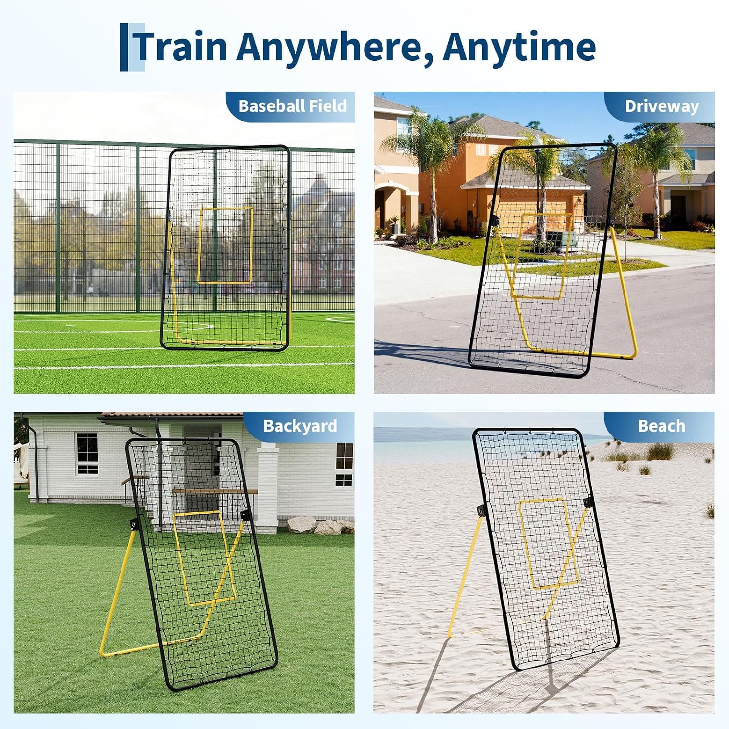 7x4ft Volleyball-Rückprallnetz – Sports Equipment For Volleyball Bewertung und Preis