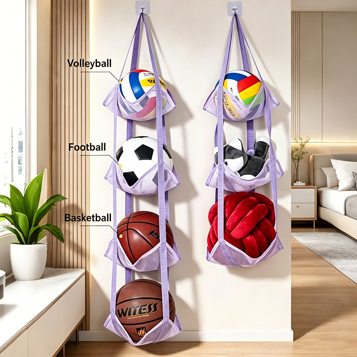 3/4-stöckige Hängende Ballaufb – Sports Equipment For Volleyball Bewertung und Preis